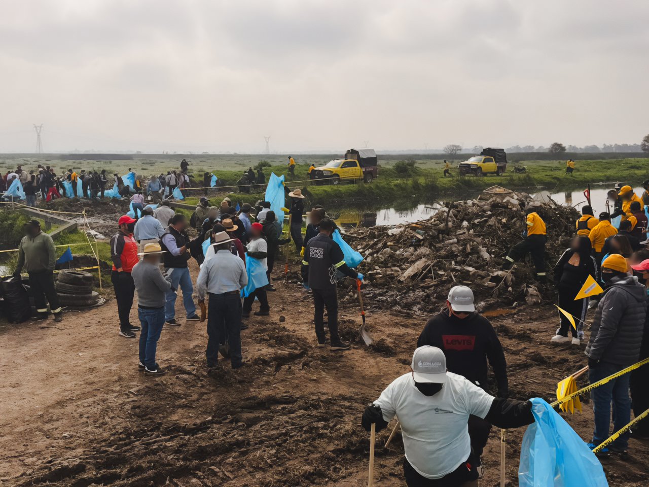 Retiran 35 toneladas de basura del Lerma
