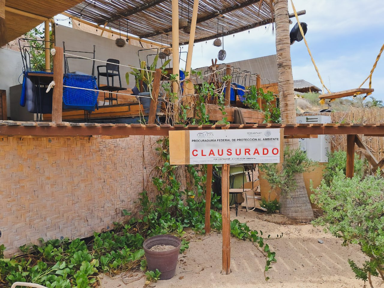 Clausura Profepa obras sin autorización en BCS