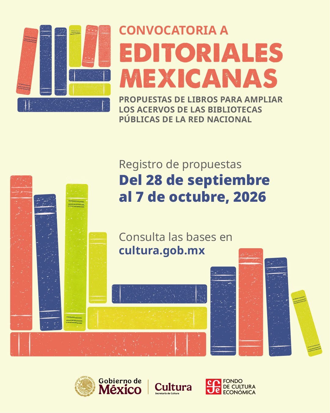 Cultura y FCE abren convocatoria editorial