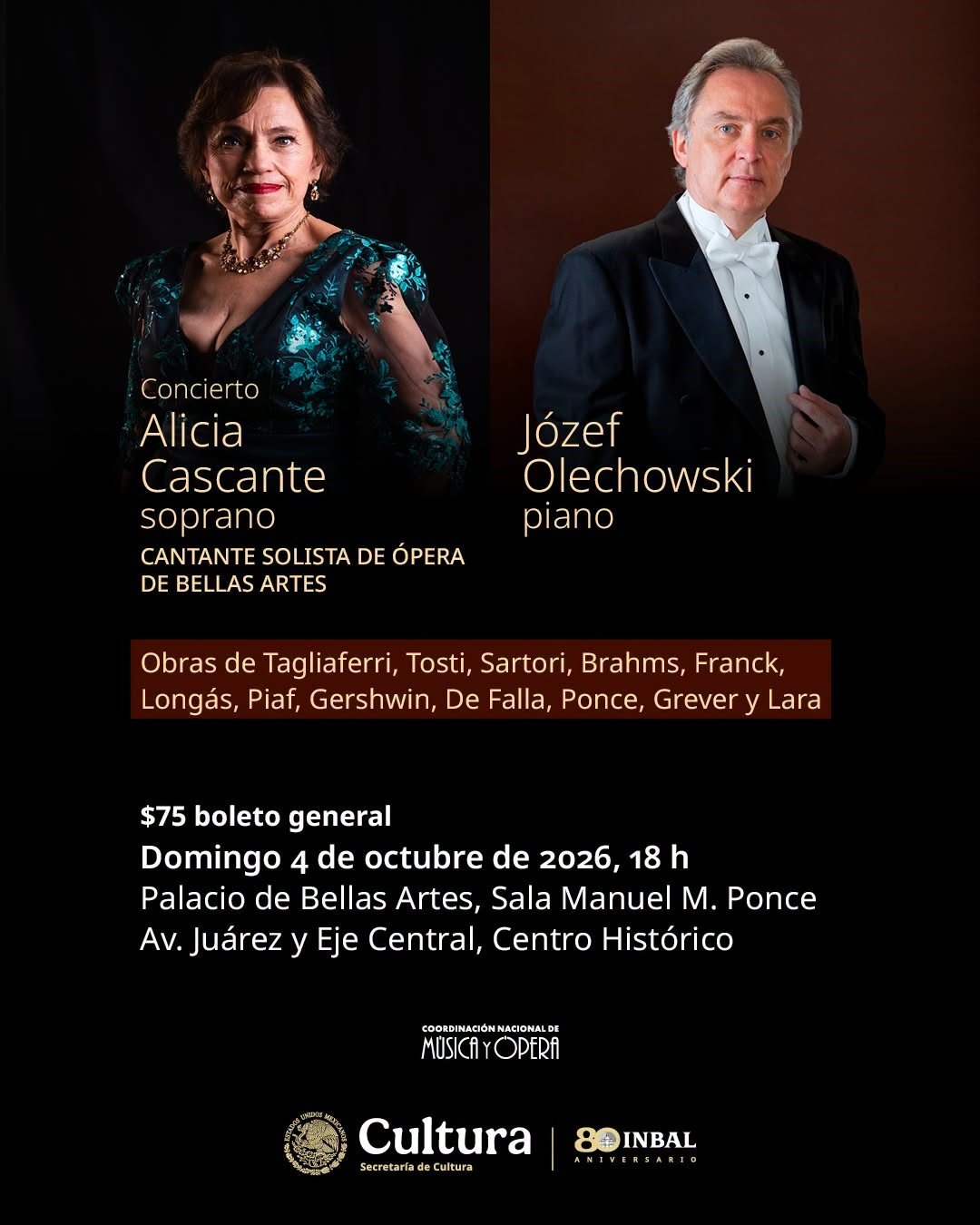 Cascante y Olechowski recorren épocas musicales