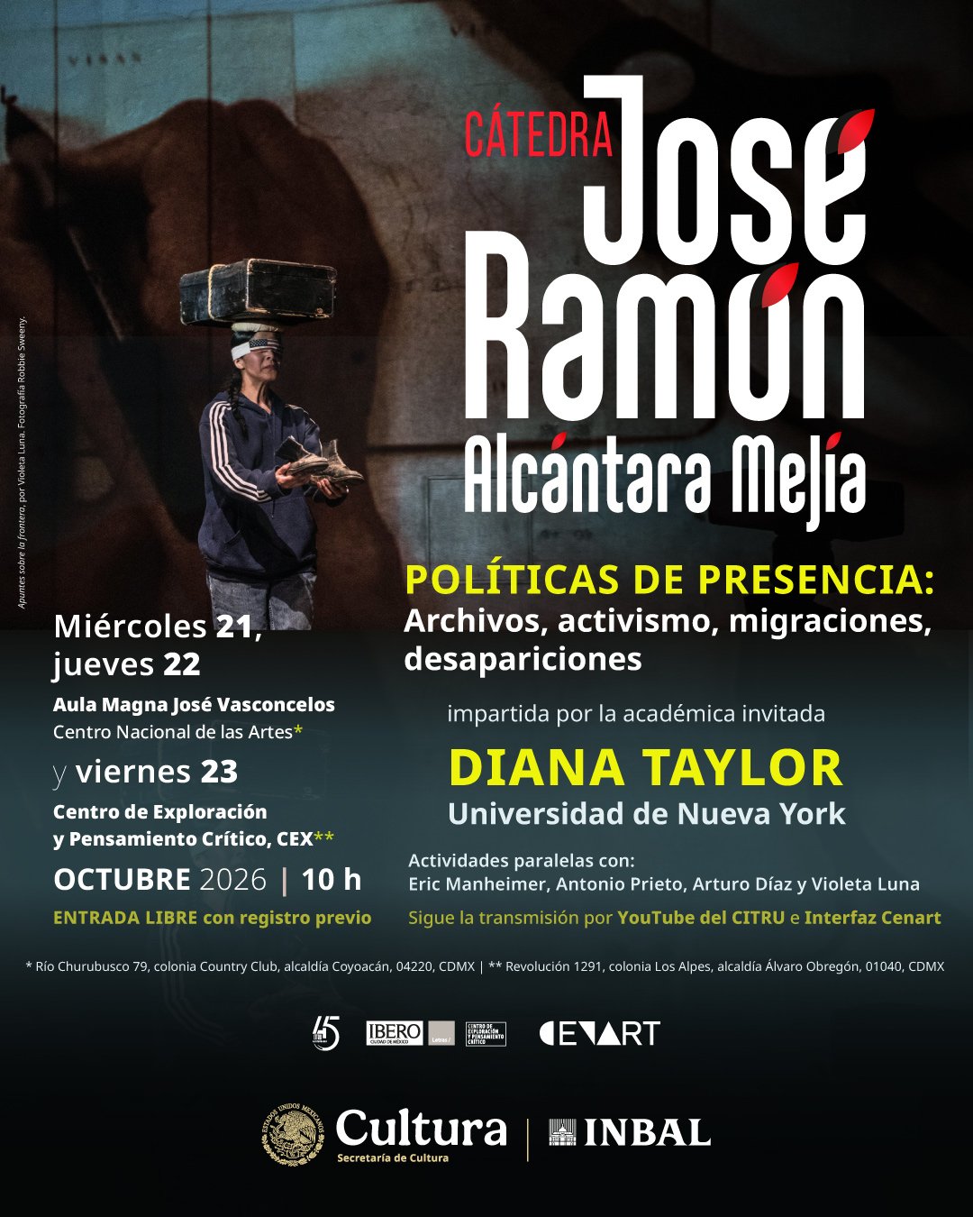 Diana Taylor dictará cátedra sobre performance