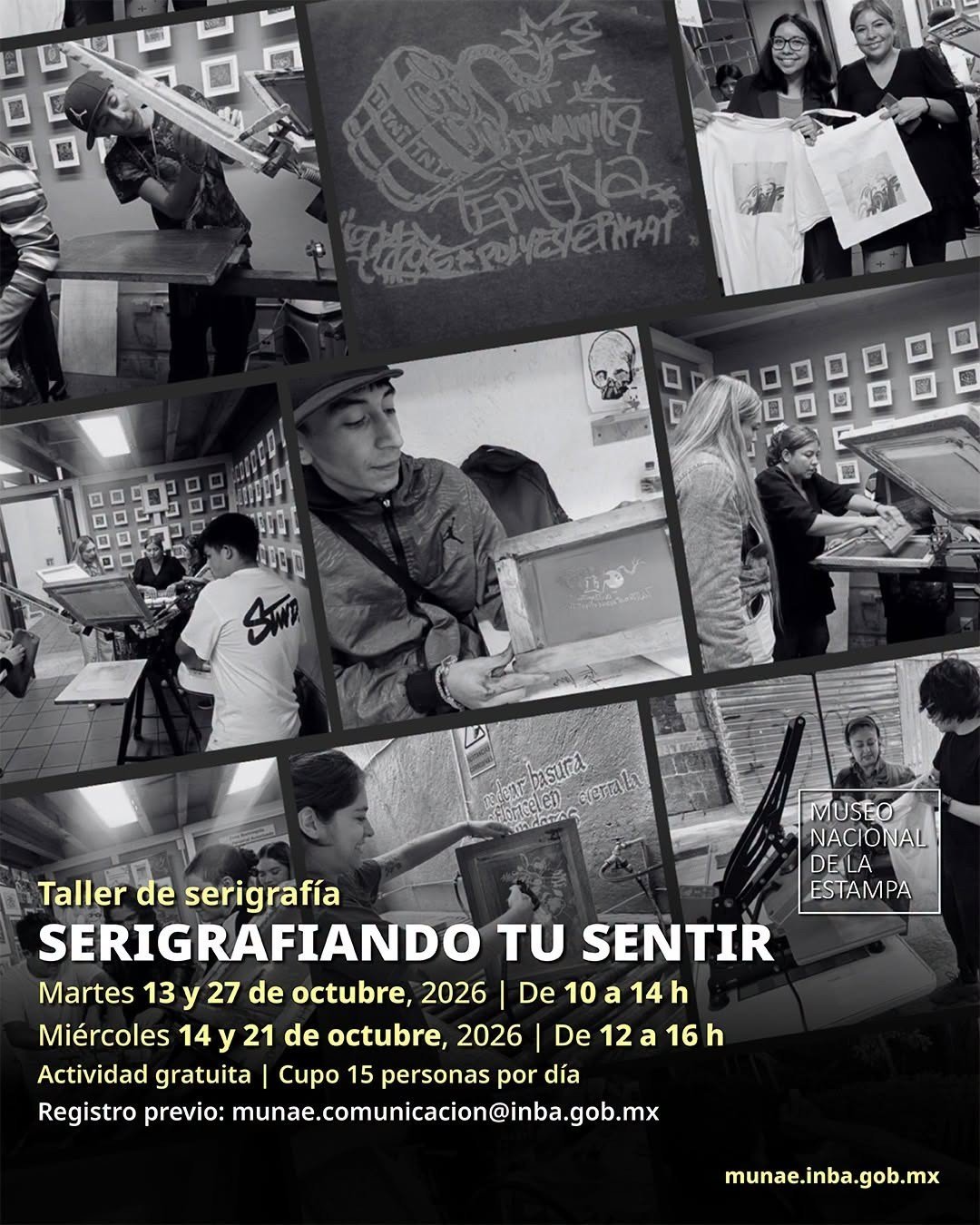 Serigrafía y salud mental llegan al MUNAE
