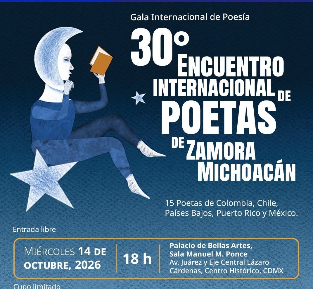 Bellas Artes recibe gala internacional de poesía