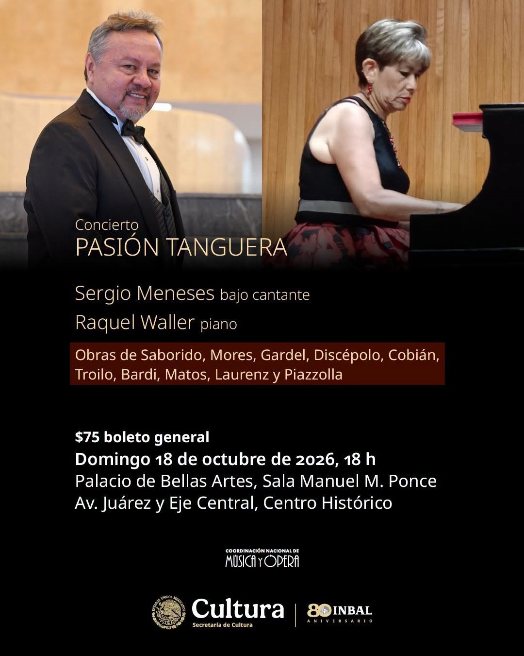 Bellas Artes une romanticismo y tango