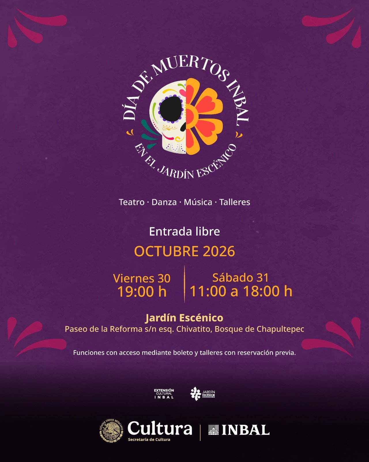 Inbal celebra Día de Muertos con teatro