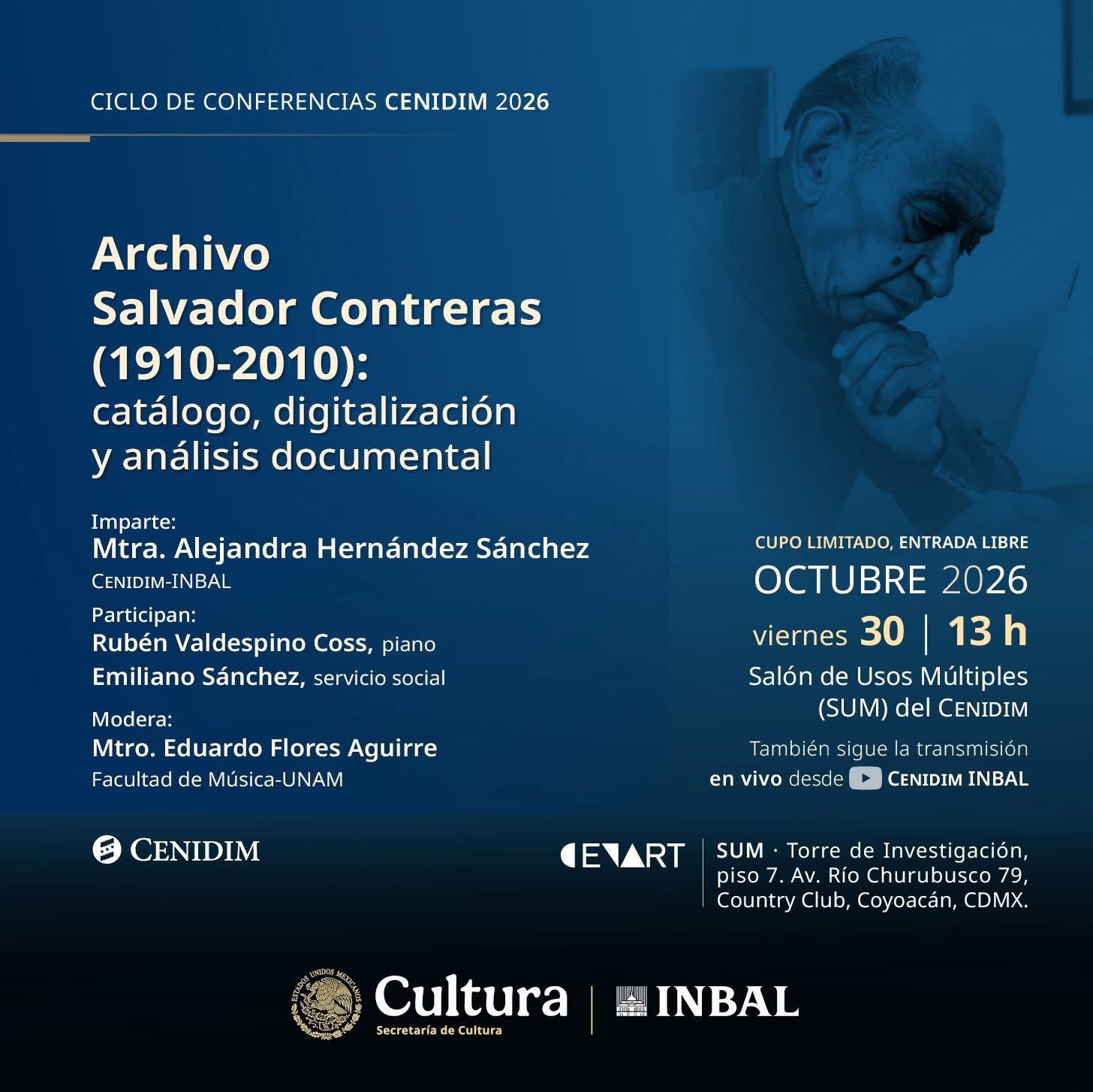 Archivo Salvador Contreras llega al CENIDIM