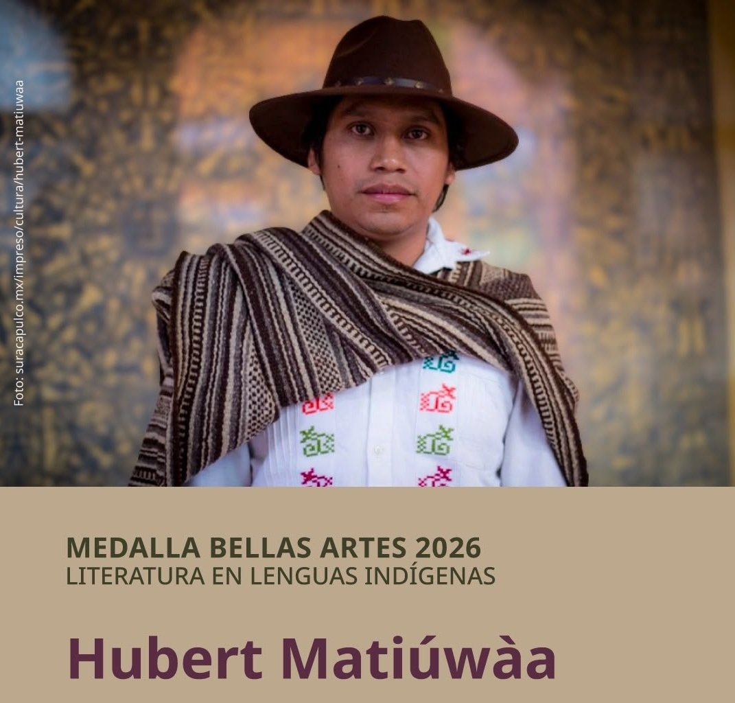 Hubert Matiúwàa recibe Medalla Bellas Artes