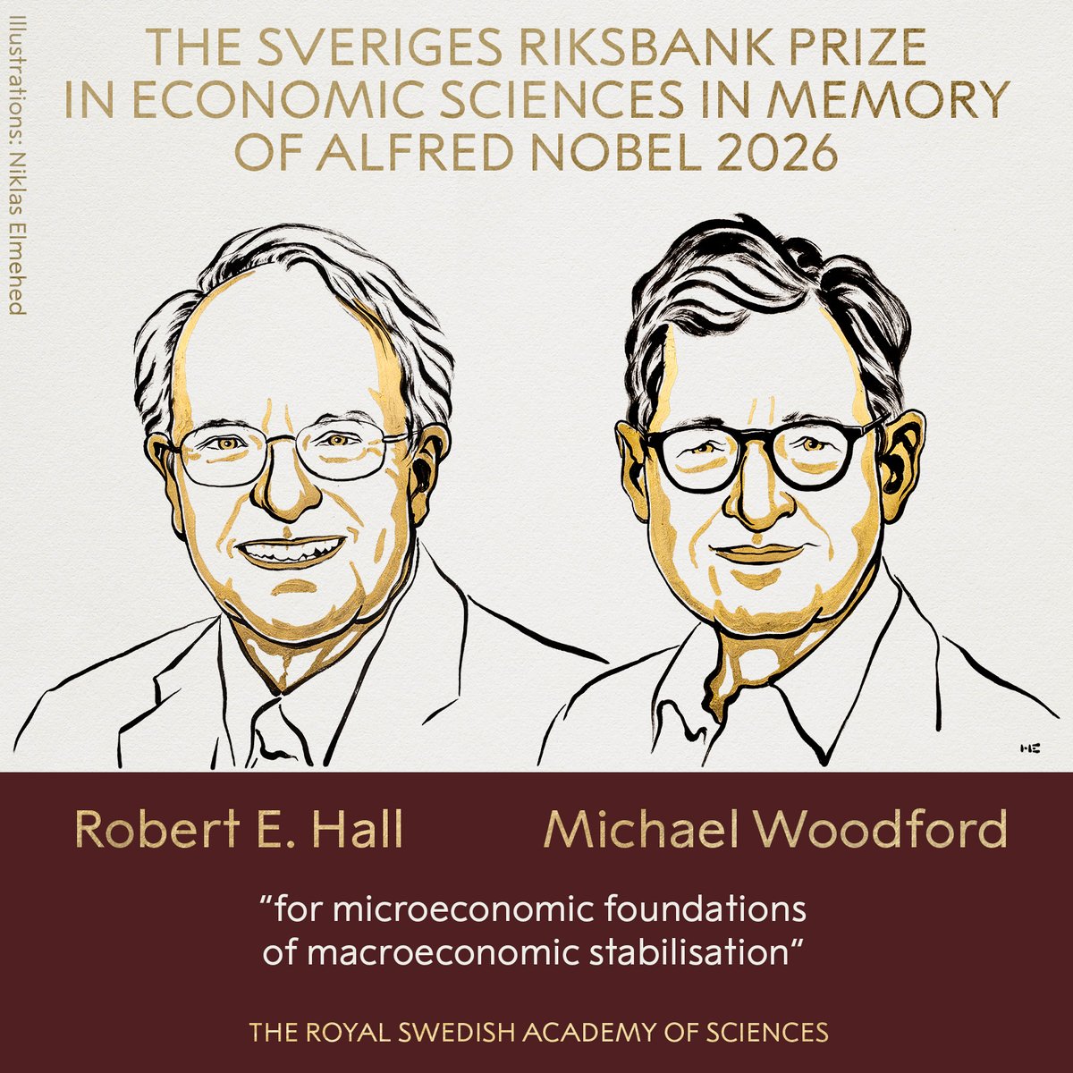 Nobel de Economía 2026 para Hall y Woodford