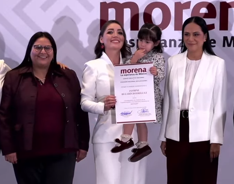 Morena nombra a Jasmine Bugarín coordinadora en Nayarit