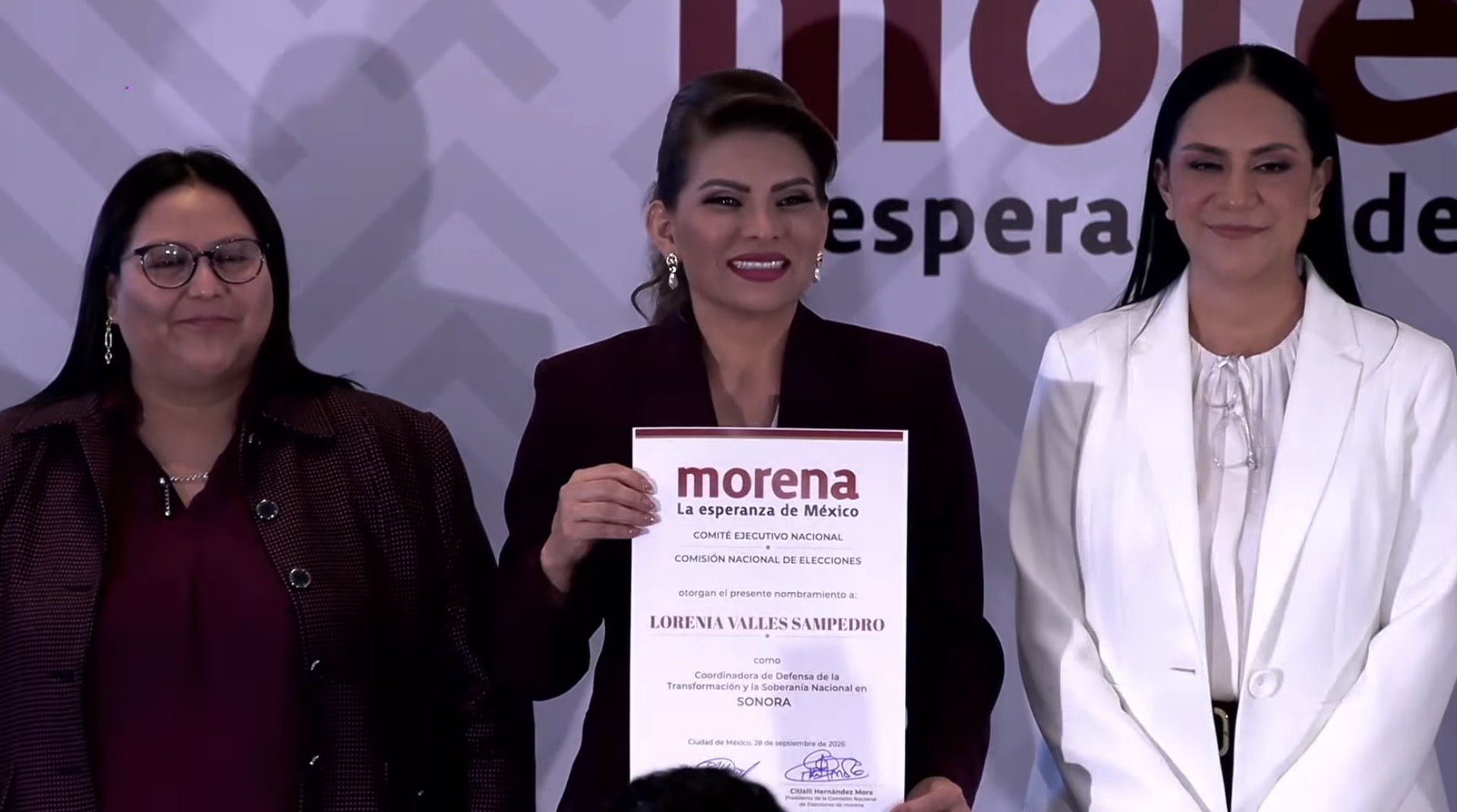 Morena nombra a Lorenia Valles coordinadora en Sonora