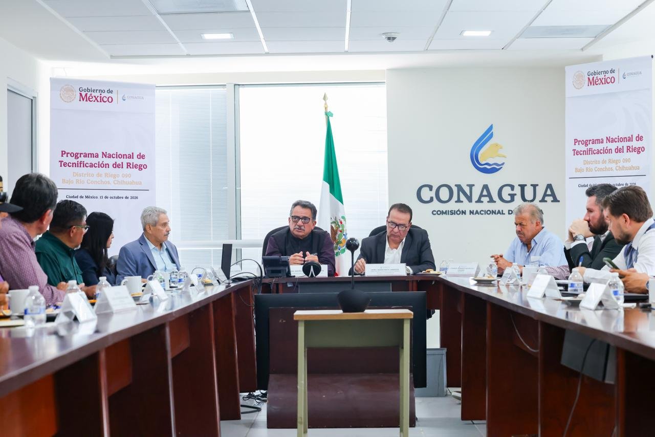 Conagua firma tecnificación del Río Conchos