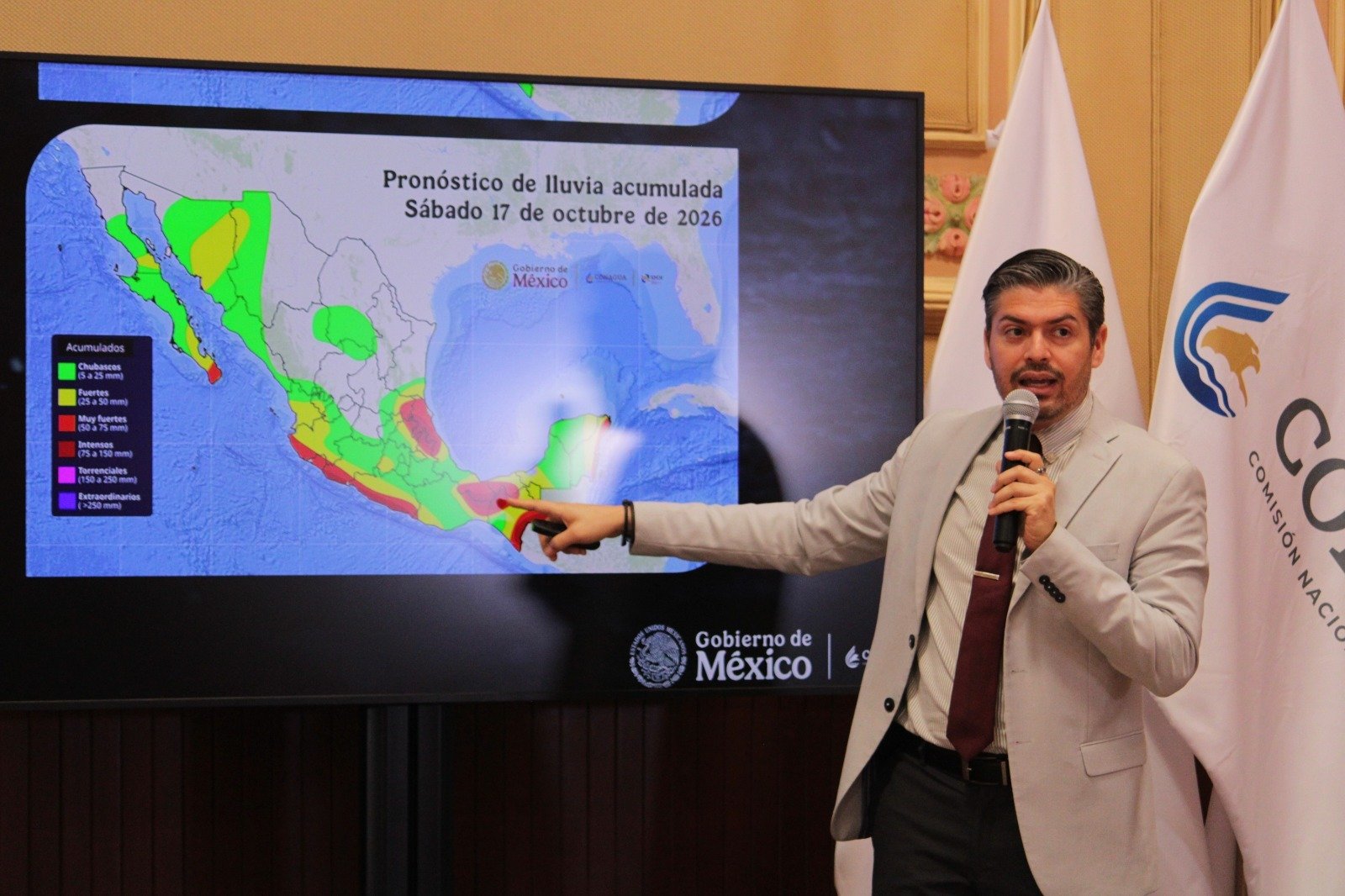 Conagua alerta por huracán Trudy y Frente Frío 2
