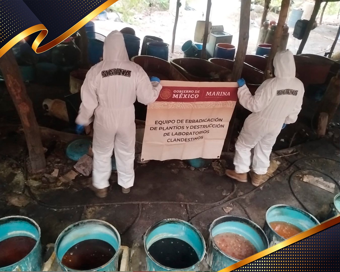 Aseguran 1.3 toneladas de metanfetamina en Durango