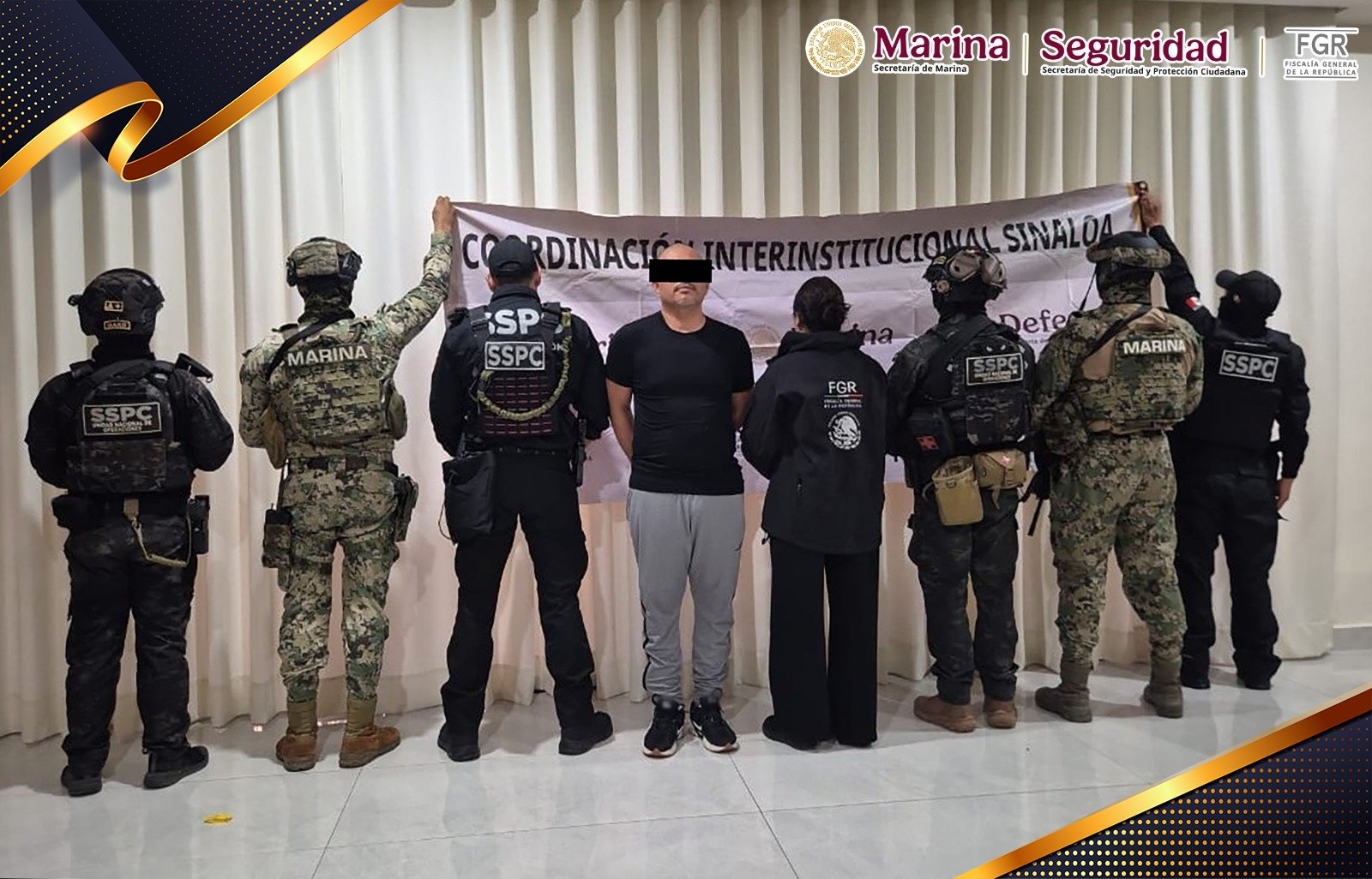 Marina, SSPC, FGR ejecutan cateos en Sinaloa